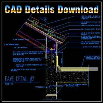 Ridge Eave & Parapet Details,Ridge Eave,Parapet Details,Ridge Eave & Parapet Design ,CAD drawings downloadable in dwg files