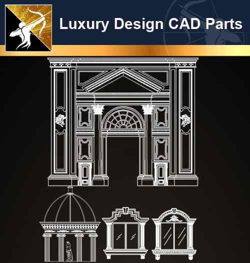 ★【Architecture Decoration Design Element CAD Blocks V.1】@Autocad Decoration Blocks,Drawings,CAD Details,Elevation