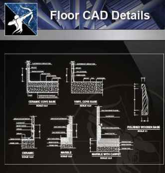 【Architecture CAD Details Collections】Flooring CAD Details V.1