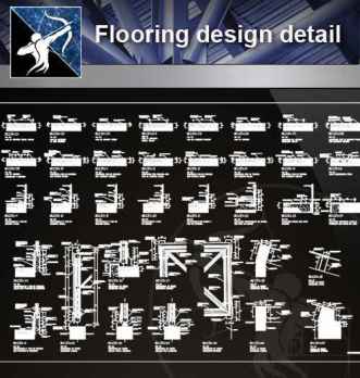 【Architecture CAD Details Collections】Flooring design detail cad files