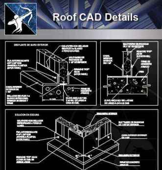 【Architecture CAD Details Collections】Roof CAD Details V.2