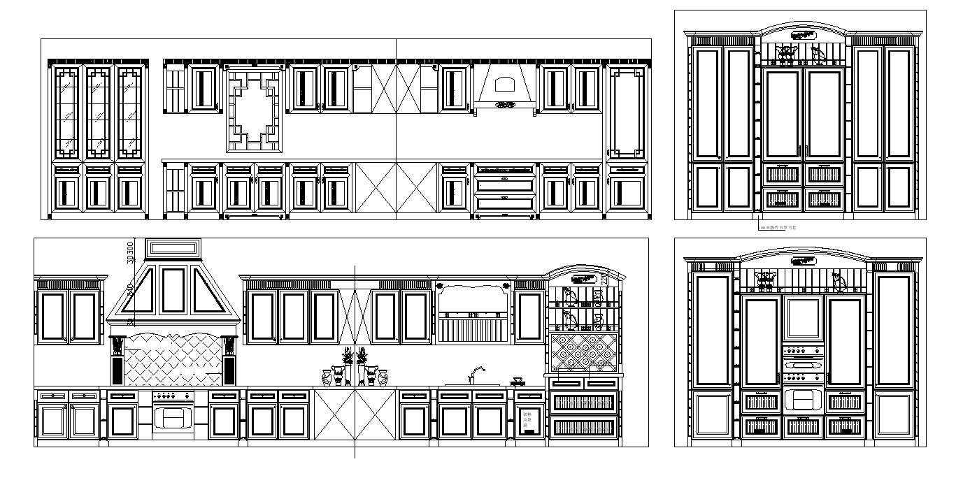 Various Kitchen Cabinet Autocad Blocks Elevation V 2 All Kinds Of Kitchen Cabinet Cad Drawings Bundle Architectural Cad Drawings